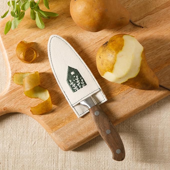 Bloomhouse 3.5 Inch German Steel Paring Knife W/Walnut Wood Forged Handle