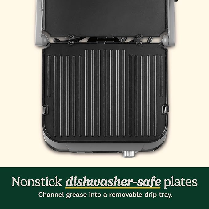 Cuisinart GR-6S Contact Griddler with Smoke-Less Mode