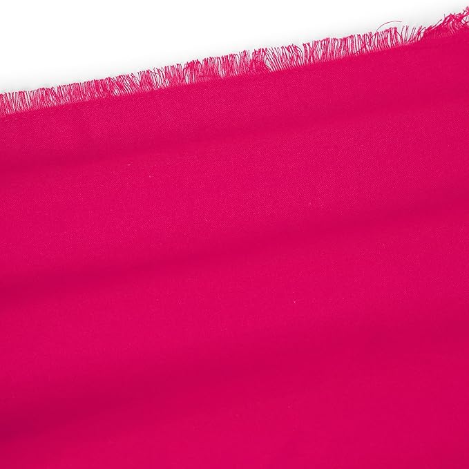 Lightnpro Cotton Napkins Set of 12, Beautiful Handmade Fringe Dinner Cloth Napkins, Washable and Reusable for Dining, Parties, Weddings, Holiday & Everyday Use - 18x18 Inch Magenta