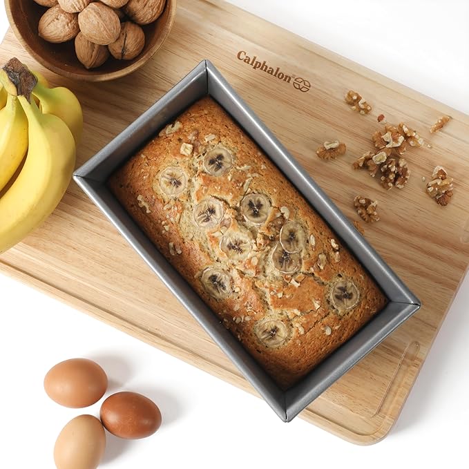 Calphalon Titan Commercial Quality Natural Aluminum PFA Free Nonstick 10 x 5 Inch Loaf Pan