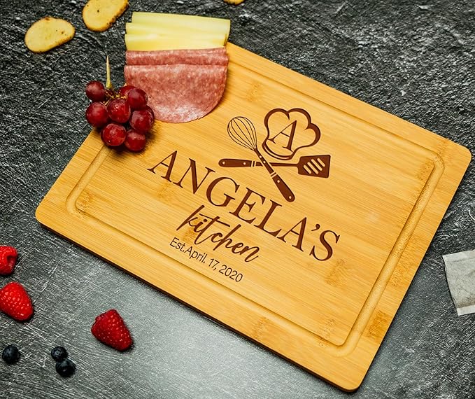 Silveroy Personalized Cutting Board - Unique and Long Lasting Gift Idea For Mother's Day, Anniversary, Birthday, Christmas - Best Custom Gift To Mom, Grandma, Mother-in-Law, Daughter, Wife, and Women