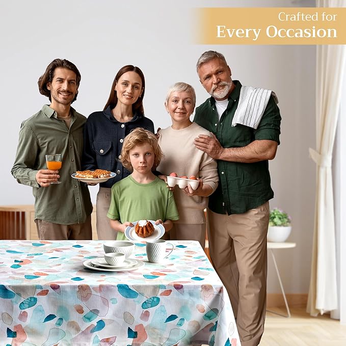 Maison d' Hermine Table Cloth Rectangle Table 100% Cotton 70 x 90 Inches Tablecloth Reusable Decorative for Dining Room Farmhouse Home Valentines Day Decorations Spring Summer - Summer Picnic