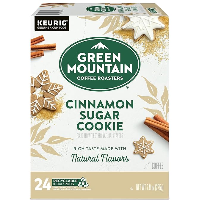 Green Mountain Coffee Roasters Cinnamon Sugar Cookie Keurig Single-Serve K-Cup Pods, Light Roast Coffee, 96 Count