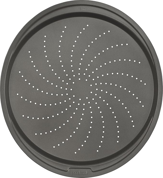GoodCook Everyday Nonstick Steel Pizza Crisper, 13", Gray