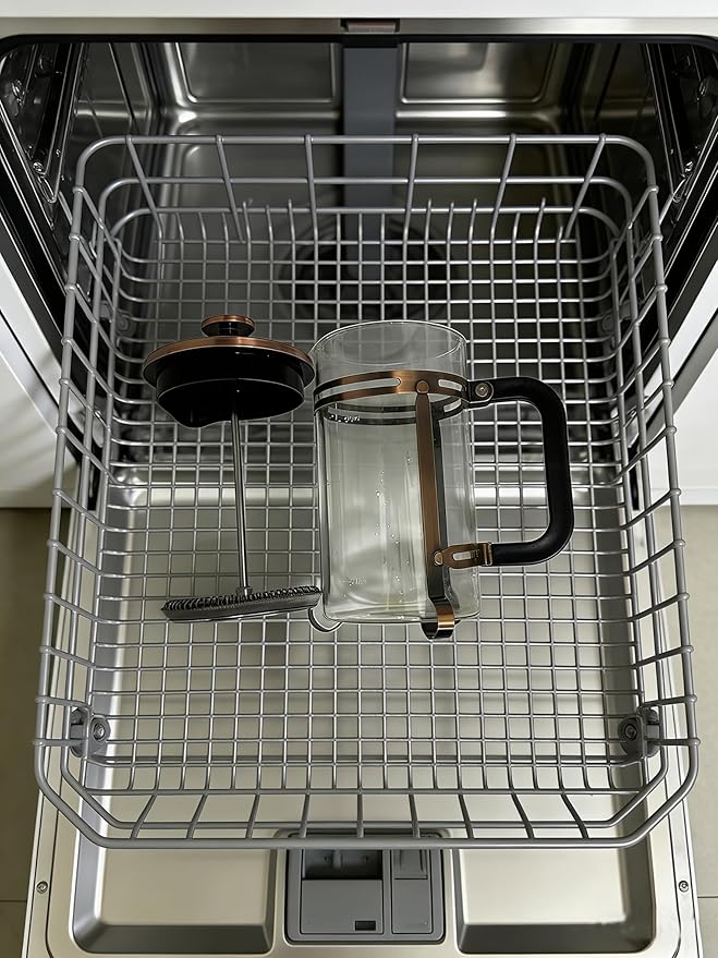 French Press Coffee Maker 34 oz, 304 Stainless Steel Double Mesh Filter, Borosilicate Glass, Heat-Resistant, BPA-Free, Large Capacity for Family & Office, Great Gift