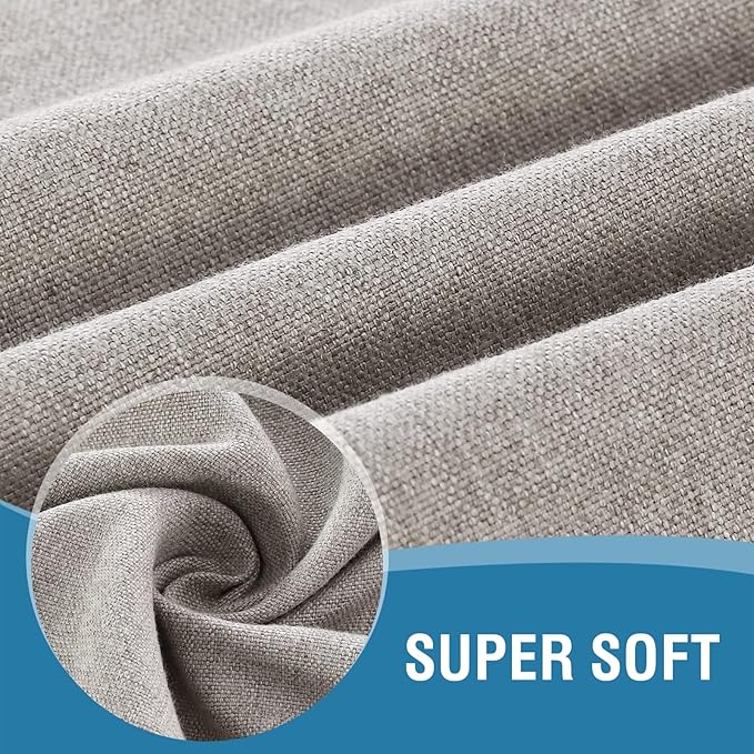 H.VERSAILTEX Linen Textured Tablecloth 60 x 120 Waterproof Decorative Table Cloth Spill-Proof Linen Look Cover for Party Table Extra Soft and Thick Fabric Wrinkle Free, Heather Taupe