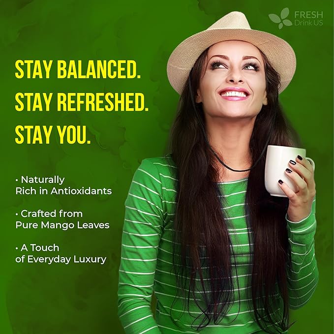 FreshDrinkUS, Premium 140+ Mango Whole Leaves Dried, 100% Natural & Pure from Dried Mango Leaves Tea, No Additives, No Caffeine, Vegan