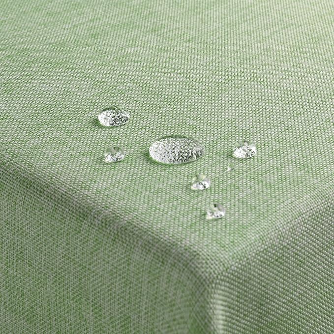 Softalker Sage Green Tablecloth Rectangle 70x52 Inch Outdoor Table Cloths Linen Textured Stain and Wrinkle Resistant Decorative Dining Table Cover Waterproof for Spring,Easter,Party,Birthday,Coffee