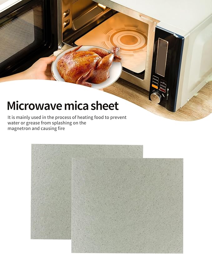 2 PCS Waveguide Cover, Universal Mica Sheet for Microwave Oven, Free Cutting According to The Required Size, 150X120mm