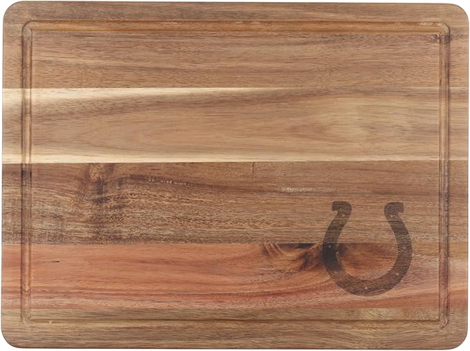 The Memory Company Officially Licensed NFL Acacia Cutting Board – 11.7" x 15.7" Durable Wood Chopping & Serving Board with Team Logo