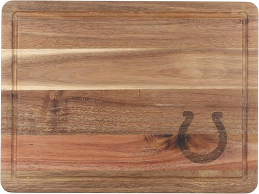 The Memory Company Officially Licensed NFL Acacia Cutting Board – 11.7" x 15.7" Durable Wood Chopping & Serving Board with Team Logo