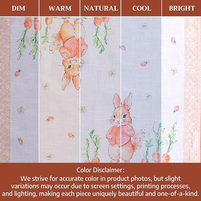 Maison d' Hermine Cloth Napkins Set of 4 100% Cotton Everyday Reusable Square Napkins Cloth Washable Dinner Party Wedding Restaurant Valentines Day Decorations Spring/Summer (Bunny Party, 20" x 20")