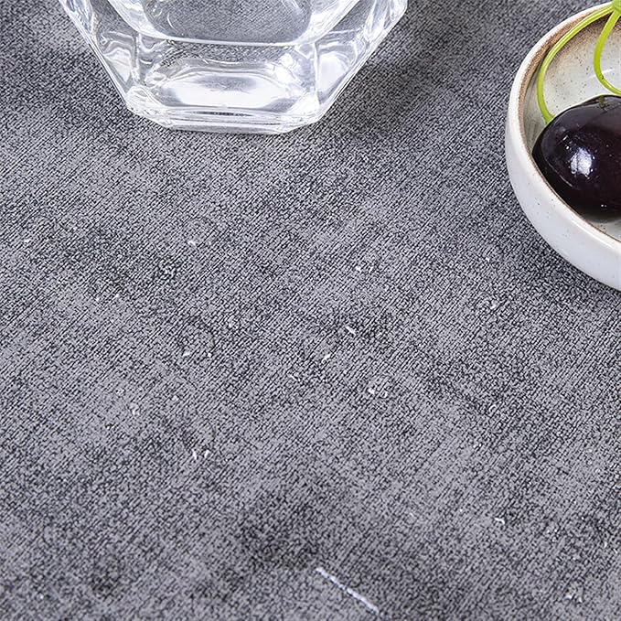 Placemats for Table Leather Western Table Mat Oil-Proof Hotel Home Dining Plate Mat Non-Slip Heat Insulation Pad(Dark)