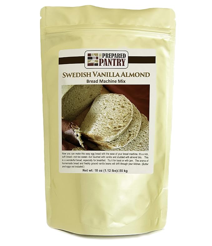 The Prepared Pantry Swedish Vanilla Almond Gourmet Bread Mix; Single Pack; For Bread Machine or Oven