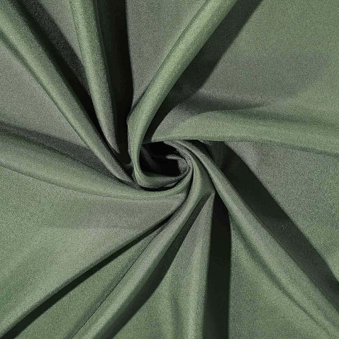 Efavormart 70" Premium Square Polyester Tablecloth for Wedding Kitchen Dining Events - Moss Green