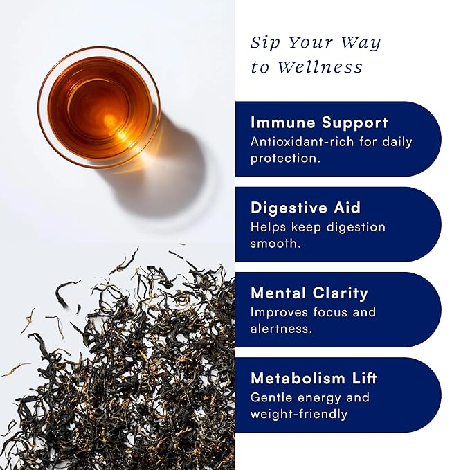 Herbs & Kettles Assam Special Reserve Tea | Single-Origin Tippy Assam Loose Leaf Black Tea | Premium Whole Leaf with Honey, Malt, Cacao & Oak Notes | Antioxidant-Rich, Supports Immunity, Focus & Digestive Health | 10–12 Servings, 20–30 Cups | Premium L...