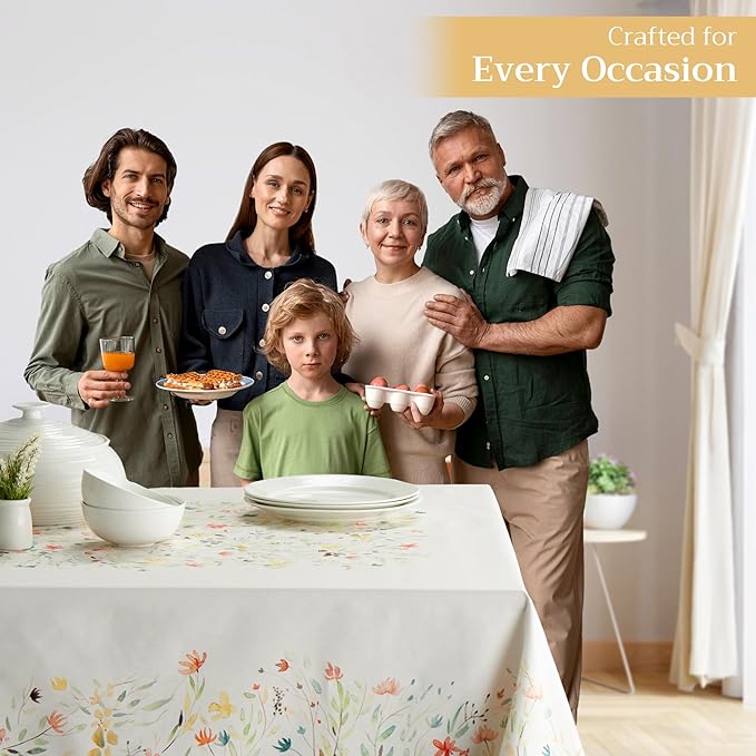 Maison d' Hermine Colmar 100% Cotton Tablecloth 54 - inch by 72 - inch.
