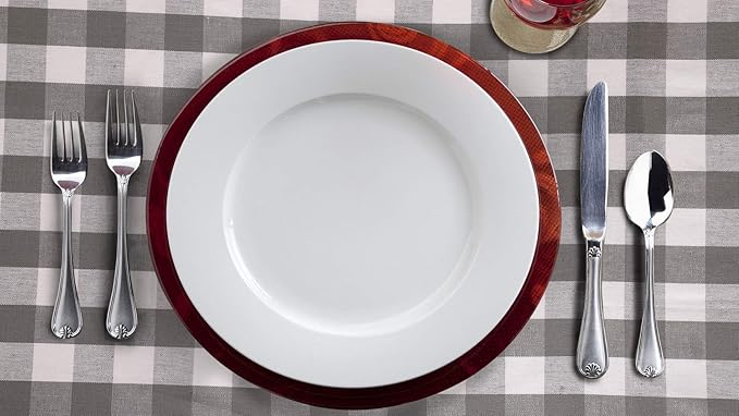Urban Villa Tablecloth Buffalo Check Table Cloth Tabletop Cover Kitchen Dining Tablecloth 100%Cotton Great Parties Wedding Holiday Dinner Grey/White Color Rectangle 60X102Inches 8-10 Seats Table Cloth