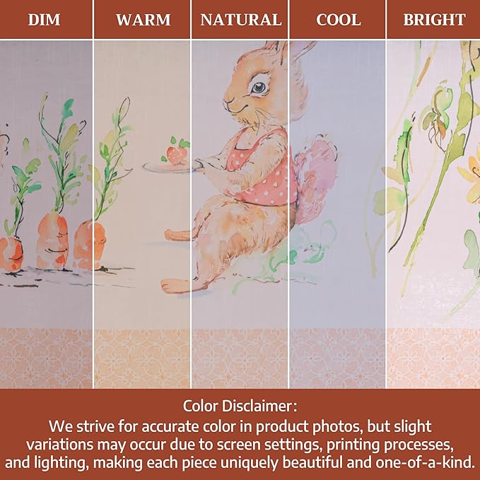 Maison d' Hermine Table Cloth Rectangle Table 100% Cotton 54 x 72 Inches Tablecloth Reusable Decorative for Dining Room Farmhouse Home Valentines Day Decorations Spring Summer - Bunny Party