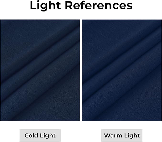 D'Moksha Homes Linen Navy Blue Table Runner 90 Inches Long - 100% Pure Linen 14 x 90 Inch Table Runner for Dining, Easter - Machine Washable
