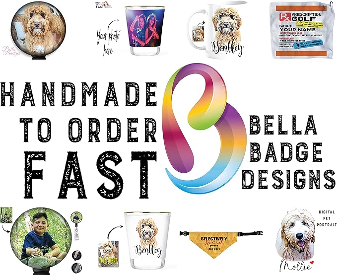 Custom Shot Glasses with Photo – Personalized Picture Gift, Gold Rim