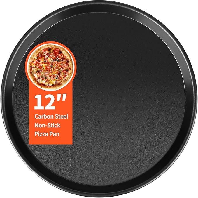 Pizza Pan for Oven, 12” Pizza Pan Compatible with Breville Smart Oven BOV800XL BOV845 BOV900, Non-Stick Pizzas Tray for Breville Toaster Ovens Accessories, Replacement for Breville Pizzas Pans