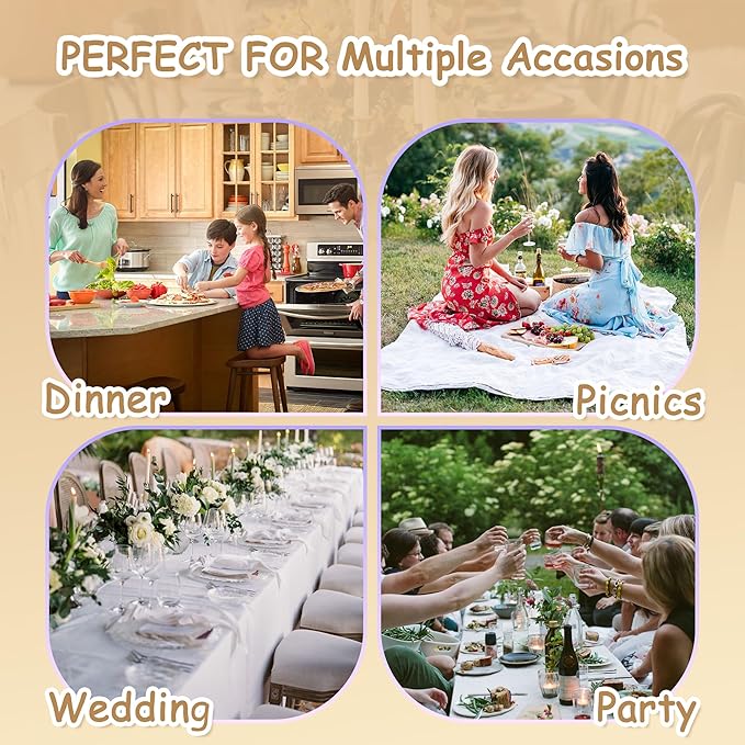 MYSKY HOME Table Cloth 60x102 in Rectangle Table, Cotton Tassel Linen Look Waterproof Tablecloths Farmhouse Tablecloth, Wrinkle Free Table Cover with Black Tassels for Kitchen Dining, Party