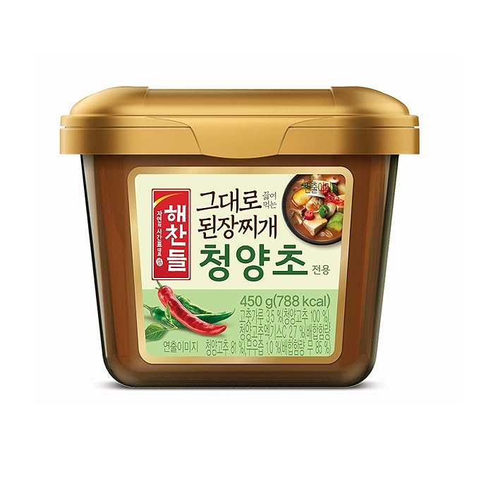 CJ Haechandle Soybean Paste (재래식된장) (Hot Pepper (청양초 된장찌개), 1 Pack)