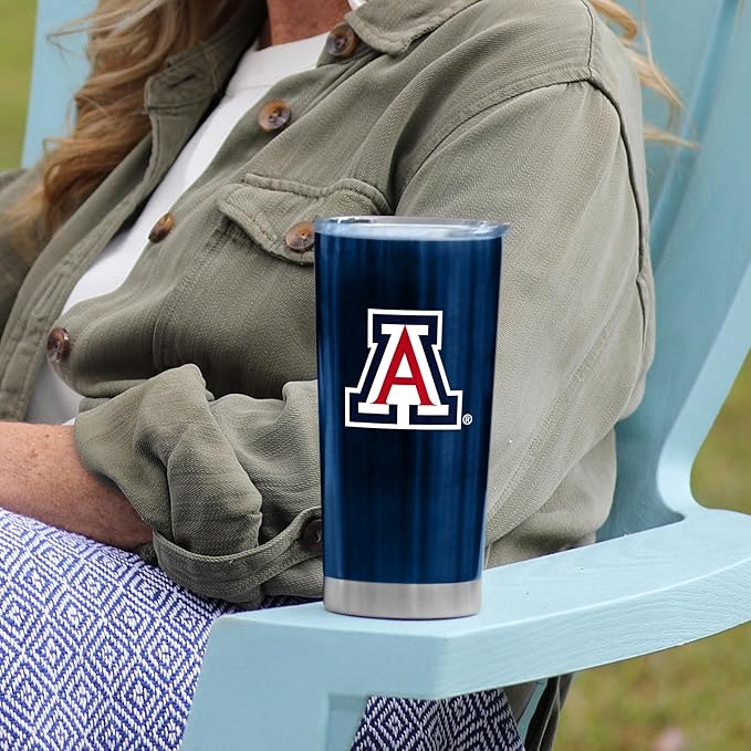 Logo Brands 20 oz Powder Coat Tumbler- Insulated Tumbler with Lid for Water, Iced Tea or Coffee, Smoothie and More