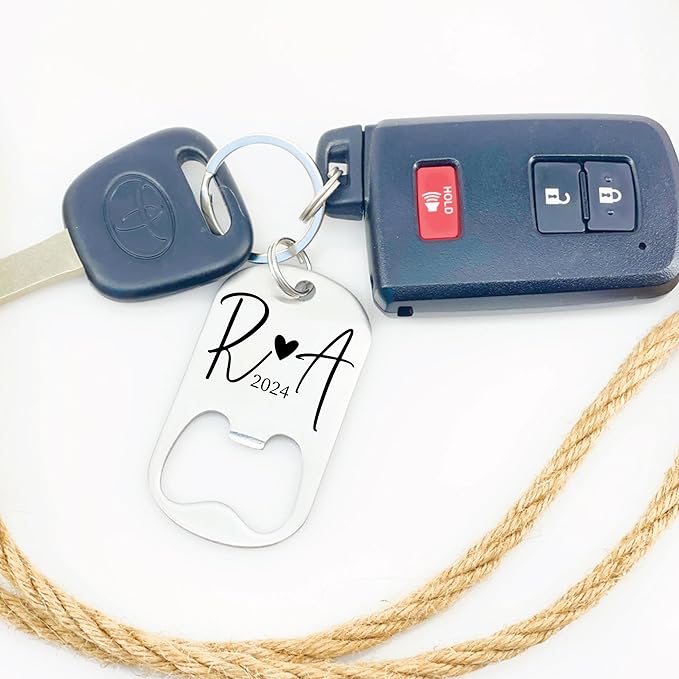 Personalized Anniversary Husband Gift Drive Safe Bottle Opener Keychain Gift Idea For Him Bottle Opener Husband I Need You Here With Me LOVE-BOTTLE