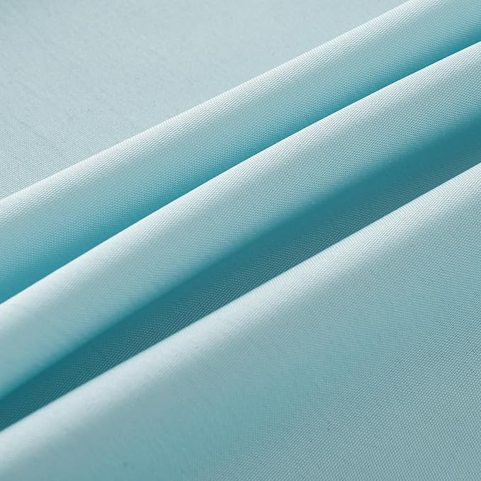 6-Pack 60x60 inch Dusty Blue Table Cloths, Solid Stain and Wrinkle Resistant Tablecloth, Premium Plain Weave Polyester Fabric Rectangle Table Linen Covers for Hotel, Banquet