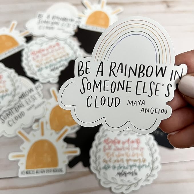 Swaygirls magnets | Cute fridge magnets by swaygirls | Maya Angelou quote refrigerator magnet | Inspirational quotes | Rainbow magnet