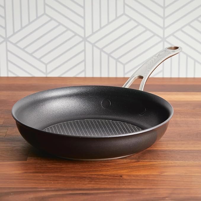 Anolon X Hybrid Nonstick Frying Pan/Skillet, 8.25 Inch, Dark Gray