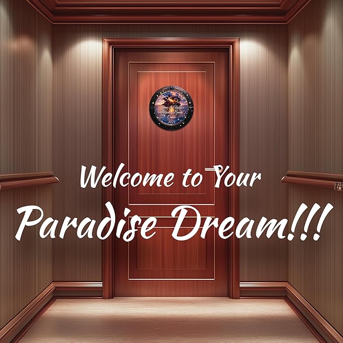 Personalized Paradise Dream Cruise Door Decoration Magnet, Custom Personalized Inscriptions Including Names, Occasions, Dates, Quotes or Anything That captures The Essence of Your Cruise.