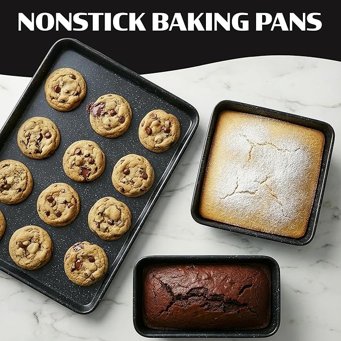 Granitestone Ceraluxe 20 Pc Ceramic Cookware Set Nonstick, Complete Pots and Pans Set Non Stick for Kitchen with Bakeware, Utensils & Steamer, Non Toxic Made Without PFOA PFOS, Oven & Dishwasher Safe
