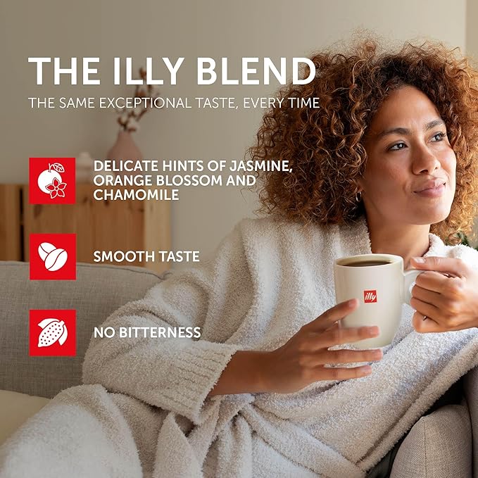 illy Whole Bean Coffee, Etiopa Single Origin Light Roast, 100% Arabica, Premium Italian Coffee, Ideal for Espresso, Drip, Moka and French Press Brewing, 8.8oz, 6 Pack
