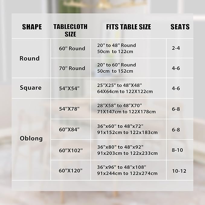 sancua 2 Pack Beige Tablecloth 60 x 102 Inch, Rectangle 6 Feet Table Cloth - Stain and Wrinkle Resistant Washable Polyester Table Cover for Dining Tables, Buffet Parties and Camping
