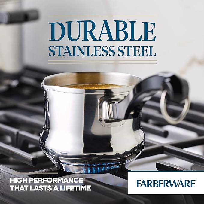 Farberware Classic Stainless Steel 0.625-Quart Butter Warmer