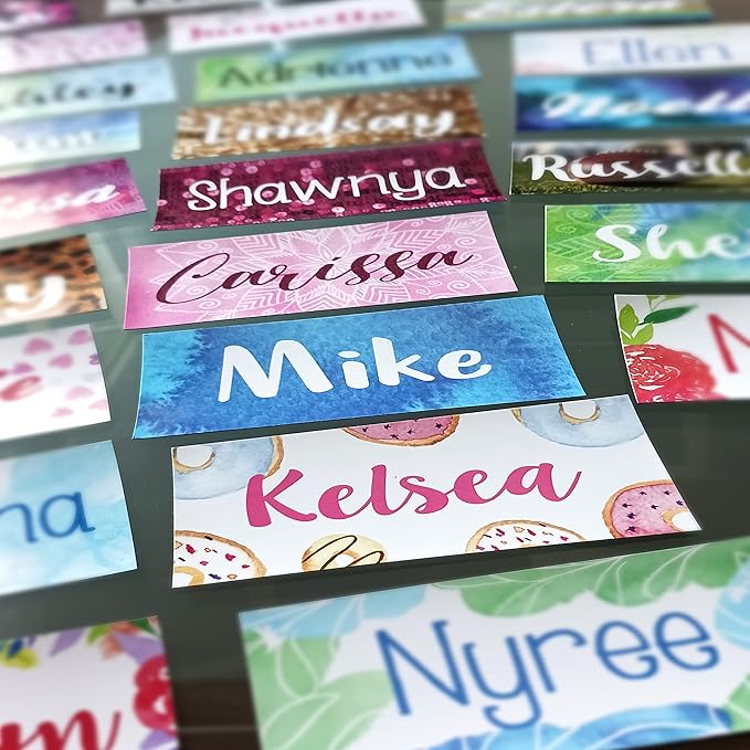 3 Pcs Custom Locker Magnet SMALL for locker Personalized Magnet Names Teachers gifts Doctors Gift for nurse boards Magnet, Magnetic Locker Decor Fridge Magnet Custom Magnet Name (small X 3 units)