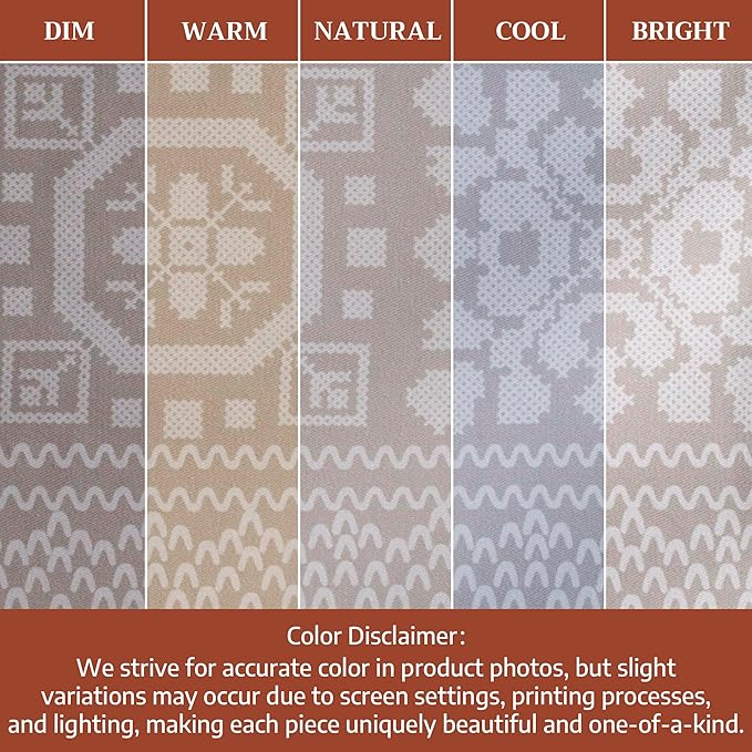 Maison d' Hermine Table Cloth Square Table 100% Cotton 54 x 54 Inches Fall Tablecloth Reusable Everyday Use for Thanksgiving Christmas Decorations Dining Farmhouse Party (Cozy Christmas)