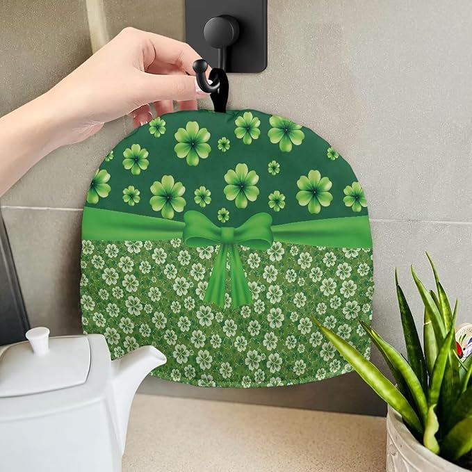 Shamrock Tea Cosy for Teapot Irish Holiday Decoration Tea Cosy for Teapot Thick Home Decorative Kettle Kitchen Dust Cover for St. Patrick's Day