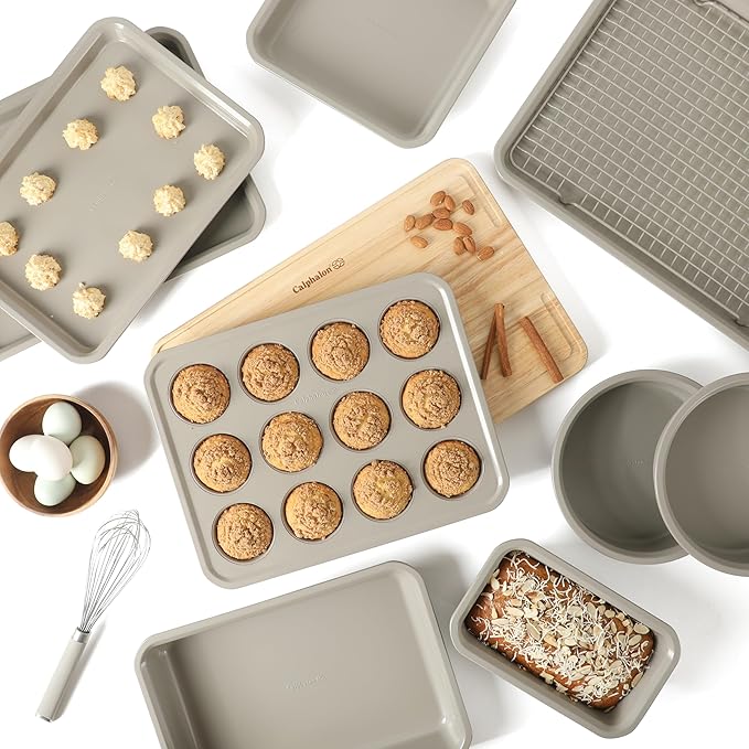 Calphalon Legacy 10 Piece PFA Free Nonstick Bakeware Set - Taupe