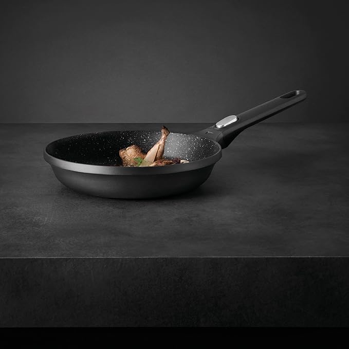 BergHOFF GEM Non-stick 3Pc Fry Pan Set, Stay-cool, Detachable Handle, Ferno-Green, Non-Toxic Coating, Induction Cooktop Ready