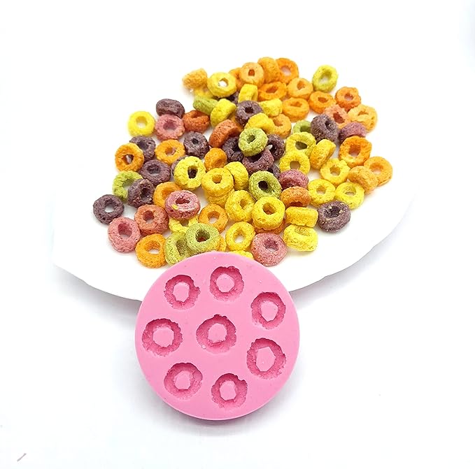 Fruit rings silicone mold 8 Cavities cereal loops NC107