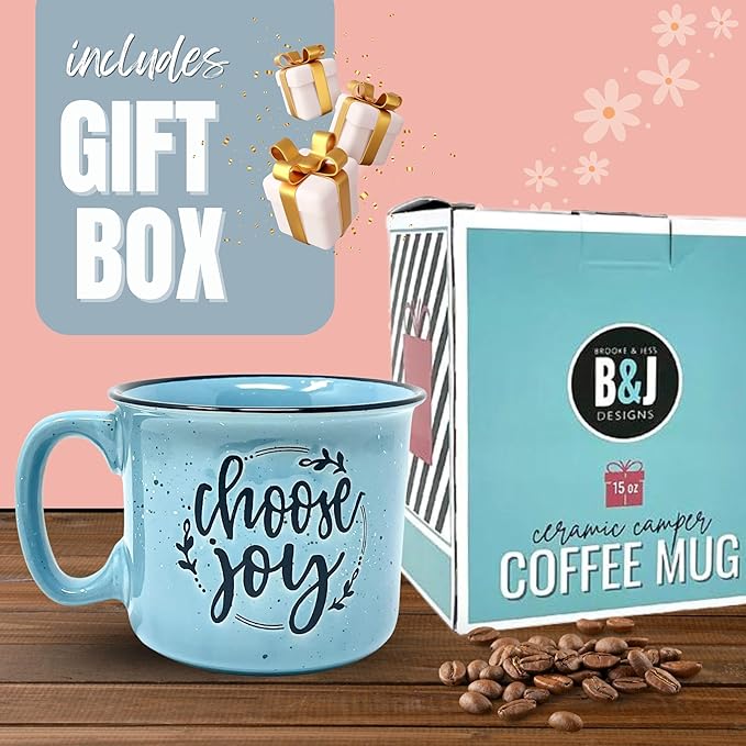 Cute Inspirational Motivational Large 15 oz Coffee Mugs for Women - Unique Fun Gifts for Her, Wife, Friend, Mom, Sister, Teacher, Coworkers - Coffee Cups & Mugs with Quotes