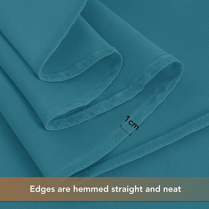 sancua Teal Tablecloths for 8 Foot Rectangle Tables, 8 Pack - Washable Polyester Fabric Table Cloth for Wedding Party, Birthday, Banquet Reception, 60x120 Inch
