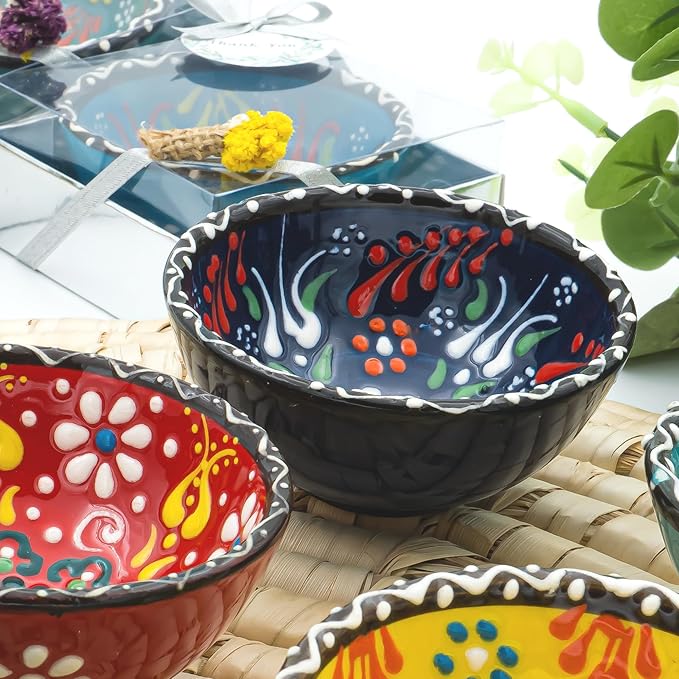 GiftupstoreCeramic Bowls Wedding Favors for Guests - Bridal Shower Gifts, Baby Shower Party Favors, Mexican Wedding Keepsakes, Unique Decorative Bowls, Party Gift Ideas, 3.14 Inches- 16 Set