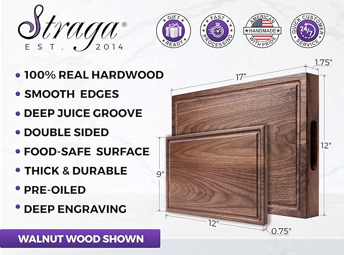Personalized Cutting Board - Custom Engraved Wood Charcuterie Board - Best Wedding Gift Idea for Couples (Bride & Groom), Newlyweds - Handcrafted in USA from Premium Hardwood (Wreath Design 413)