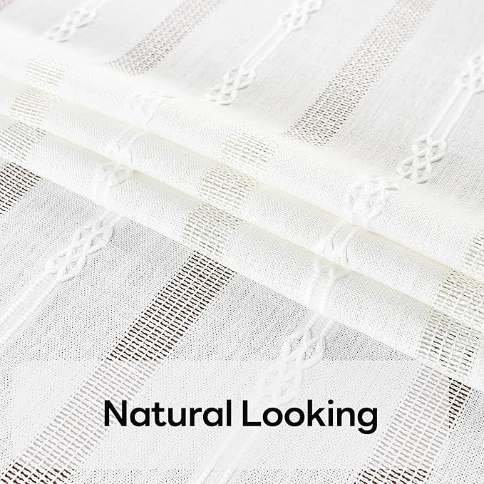 White Cotton Table Cloth for Rectangle Table Heavy Duty Farmhouse Vintage Tablecloth Washable Rustic Table Cover (White, 52''x70'')