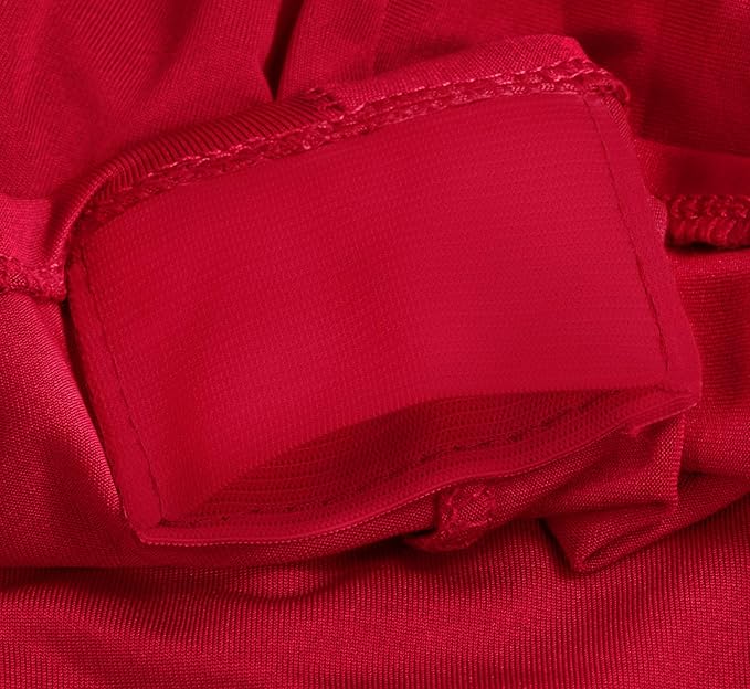 Utopia Kitchen Spandex Tablecloth 1 Pack [6FT, Red] Tight, Fitted, Washable and Wrinkle Resistant Stretch Rectangular Patio Table Cover for Event, Wedding, Banquet & Parties [72Lx30Wx30H Inch]